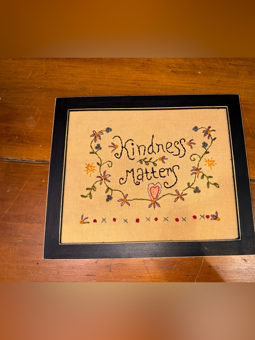 KINDNESS MATTERS Embroidered Sign - Picture 6 of 8